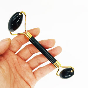 Rouleau de massage en aventurine bleue avec boîte, magnifique rouleau facial en pierre de jade, rouleau de massage en quartz rose avec boîte - Product Image 5