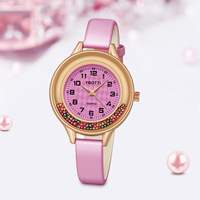 Montre à quartz simple et décontractée pour femmes, nouvelle montre à bille, petite montre en cuir noir, montre habillée pour femmes, montre-bracelet Relogio Feminino