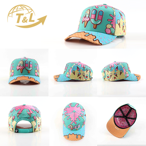 Gorras de Béisbol Unisex de 5 Paneles con Estampado Animal, Tela de Algodón, Logotipo Bordado en 3D Personalizado, Visera Curva Ajustable, 4u New Fashion - Product Image 2