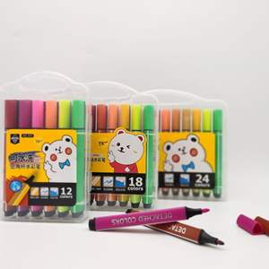 Stylo à pointe triangulaire en plastique, pointe en fibre, aquarelle, personnalisé, marqueur de graffiti pour enfants - Product Image 2