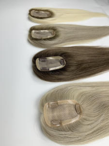 Extensiones de Cabello Humano Remy Virgen de Baja Densidad, Fáciles de Usar, Base de Seda de 3x5 Pulgadas, Cabello Europeo Natural - Product Image 4