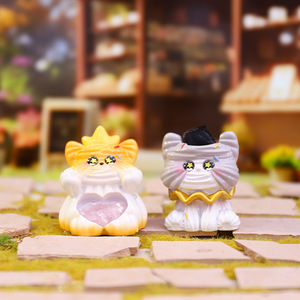 Cream Purr Blind Box - Mini Gattini in Resina in Tonalità Pastello e Vaniglia, Unisex, Prodotto in Cina - Product Image 6