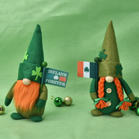 Fait à la main décoratif St Patricks irlandais ornement Saint vacances maison Gnome décor personnalisé irlandais Patrick's artisanat feutre Gnome
