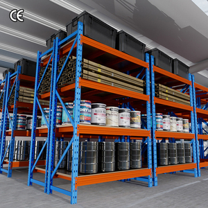 Estantería de paletas de hierro ajustable Estantes de almacenamiento de metal/acero de largo alcance para estante de uso de garaje de almacén de fábrica - Product Image 1