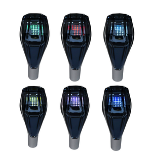 Pommeau de levier de vitesse illuminé par lumière LED ultra activée par le toucher convient à la plupart des voitures sans manette de vitesse à bouton - Product Image 1