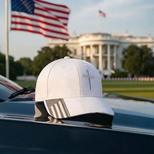 Casquette unisexe réglable à 6 panneaux, motif drapeau américain imprimé numérique 3D, broderie vintage, style streetwear décontracté, 100 % polyester - Product Image 3