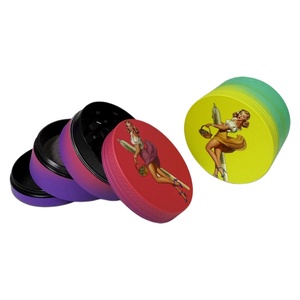 Wholesale Custom Fancy Zinc Alloy 4 Layers <b>Grinder</b> Smoking Cigarette Smoking Accessories Tobacco <b>Herb</b> <b>Grinders</b> - Product Image 2