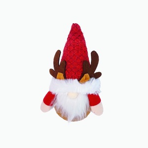 Le dernier décor avec des bois de renne et des cloches ornements d'arbre de gnome de Noël pour la fête de l'arbre de Noël - Product Image 5