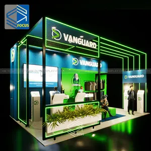 Nuevo diseño Marco de aluminio Juego rápido Retroiluminado <span class=keywords><strong>Trade</strong></span> Show Stand Design <span class=keywords><strong>Trade</strong></span> <span class=keywords><strong>Fair</strong></span> Booth Stand de exposición Stand - Product Image 1