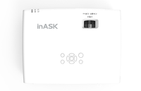 Projecteur laser Inask YLW520 5200LM, projecteur éducatif avec haut-parleur stéréo intégré, prise américaine