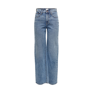 Jeans Casuales Holgados de Corte Recto, Hechos con Mezclilla Ligera, Diseño Sólido, Degradado Sutil, Silueta Desestructurada, Comodidad Diaria - Product Image 5