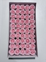 Roses en savon rouge de haute qualité, 50 pièces par boîte, fleurs artificielles en vrac pour les cadeaux de la Saint-Valentin, la fête des mères, les anniversaires, les bouquets de remise de diplôme