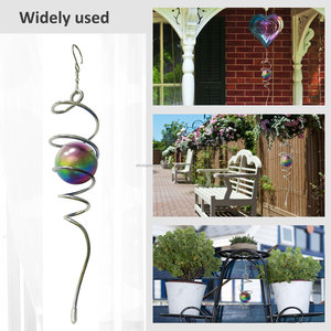 Girandola a Vento - Spirale con Sfera Decorativa Multicolore in Acciaio Inossidabile - Product Image 6