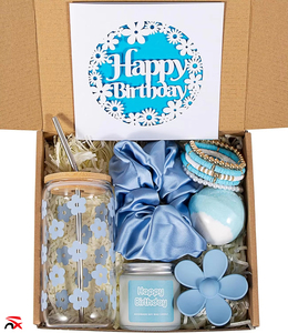 Coffret cadeau personnalisé à succès avec logo, idéal pour anniversaire, comprenant une cuillère anti-chute, des bougies, des épingles à cheveux et des bracelets – Coffret cadeau pour femme - Product Image 5