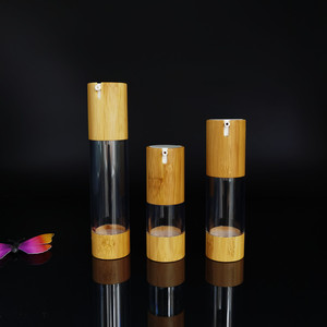 Customized 30ml 100ml 250ml biodegradable plastic bamboo spray bottle 50ml pla cosmetic bottle, bamboo craft