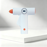 Pistolet à colle chaude rechargeable Kingvospro KV-JQ9104 3.7V 18650 avec buse en cuivre pour le collage de blocs de bois DIY