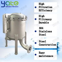 Boîtier de filtre à clapet à entrée supérieure en acier inoxydable 304/316 pour la purification de l'eau de process industrielle et la filtration des eaux usées