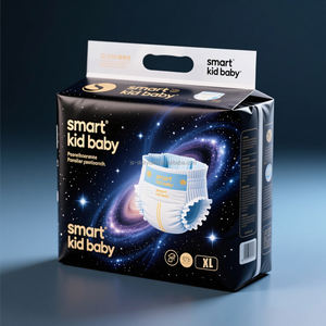 Pañales desechables ultrafinos con forma de Q para bebé, <span class=keywords><strong>pantalones</strong></span> absorbentes con núcleo suspendido, pañal Babi - Product Image 5