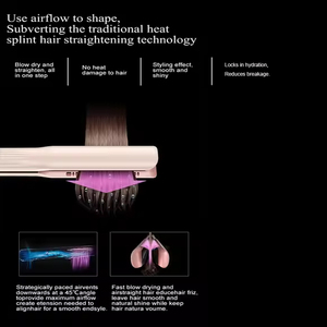 Brosse Lissante Soufflante Électrique Tout-en-Un Démêlante, Contrôle des Frisottis Ionique, Zéro Dommage Thermique, <span class=keywords><strong>Protection</strong></span> Capillaire pour des <span class=keywords><strong>Cheveux</strong></span> Lisses et Brillants - Product Image 4