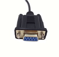 Cable Serial Feanteek DB9 de 9 Pines Hembra a Conector Macho de 3.5mm, Cable de Conversión RS232 a 1/8 de Pulgada - 6 Pies/1.8M