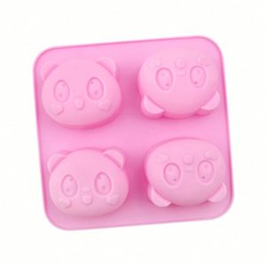 Moule en silicone écologique à 4 cavités en forme de tête d'ours pour la fabrication de savons, gâteaux et bougies, fait main, DIY, OEM/ODM, échantillon gratuit - Product Image 3