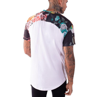 T-shirts personnalisés pour hommes en sublimation, 100% polyester, impression numérique, sportifs, respirants, manches courtes, blancs