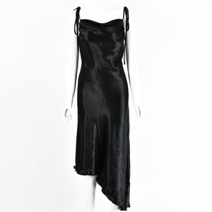 Vestido de Noche de Moda Estilo Europeo-Americano con Cuello Halter, Espalda Descubierta, Largo hasta la Rodilla, Falda Midi, Cintura Natural y Capa Transparente - Product Image 5