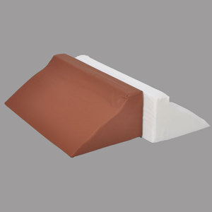 Coussin triangulaire ergonomique bleu en éponge haute densité pour le positionnement des patients et des personnes âgées, soutien pour le couchage sur le côté - Product Image 3