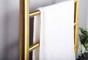 <span class=keywords><strong>Petit</strong></span> <span class=keywords><strong>radiateur</strong></span> électrique en acier inoxydable finition dorée pour serviettes chauffantes - Product Image 4