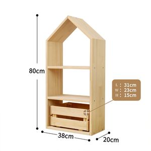 Meubles de garderie Montessori en bois massif pour maternelle Bibliothèque préscolaire Rangement de jouets pour garderie Dessin Étagères à livres - Product Image 3