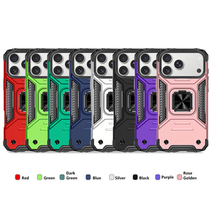 Shockproof Heavy-Duty 2in1 Armor <b>Phone</b> Case - Metal Core 360° Rotating Ring Stand, 8 Optional Colors, Magnetic <b>Phone</b> Case - Product Image 4