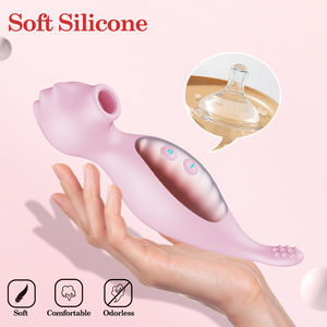 रिचार्जेबल जी-स्पॉट उत्तेजक जीभ सेक्स खिलौना 2-इन-1 क्लिटोरल चूसने और महिलाओं के लिए टैप सामग्री समलैंगिक आनंद - Product Image 4