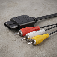 Cable de Audio y Video RCA de 3 Vías, 1.8M, Cable AV Compuesto Macho a Macho para Consola de Juegos Retro, Monitor de TV, Conexión de Audio y Video