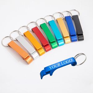 Ouvre-bouteille en métal miniature portable personnalisé avec logo, porte-clés en aluminium, ouvre-bouteille pour bière - Product Image 1