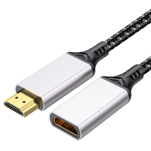 8K HD 3D Video for HDMI Extension Cable Male Female PVC Jacket Braid Shielding 2.1 Computer TV Projector Monitor for Home