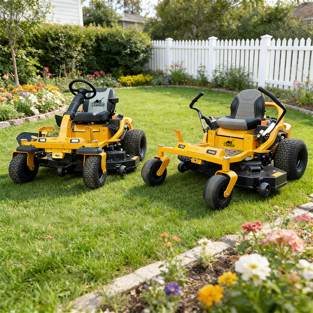 LAWNIO Fast-Delivery Widened Chassis Zero Turn Mower Large Acreage Lawn Trimming Zero Turn Mower