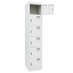 ตู้เก็บของโลหะ 2 ประตู ทรงสี่เหลี่ยม แบบตั้งพื้น พร้อมกุญแจล็อค สำหรับโรงเรียน รุ่น KL-6332132 - Product Image 3