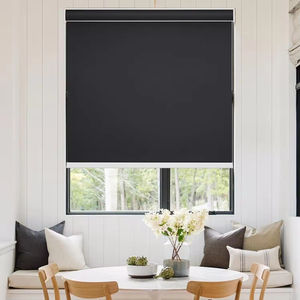 Cortinas opacas 100% con tela <span class=keywords><strong>aislante</strong></span> con cenefa, protección UV, tejido Natural para el hogar y la Oficina, sombra enrollable - Product Image 3