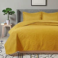 Ensemble de literie avec couette en microfibre, ensemble de couette trois pièces, couvre-lits élégants, vente en gros de couvre-lits
