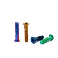 Vis Torx en titane anodisé coloré à émbout fraisé, fixation légère GR5 pour modification de moto