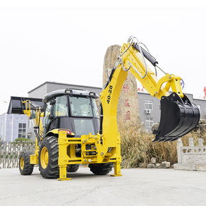 लोकप्रिय सस्ता मिनी 4x4 डीजल व्हील बैकहोए खुदाई वाला लोडर - Product Image 4