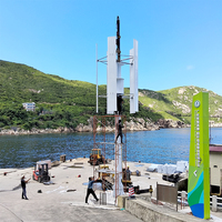 Générateur éolien à axe vertical de type H de 30 kW, petit système d'éolienne avec un diamètre de rotor de 7,5 m et une sortie 220/380 V