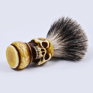 <span class=keywords><strong>Pennello</strong></span> da <span class=keywords><strong>Barba</strong></span> Professionale con Manico in Resina e Pelo di <span class=keywords><strong>Tasso</strong></span>, Set con Ciotola per Rasatura - Product Image 5