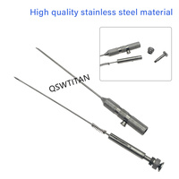 Aiguille de suture en acier inoxydable Aiguille de fermeture 1.5mm 2.2mm Aiguille automatique autoclavable pour piercing Instruments laparoscopiques