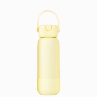 Bouteille d'eau pour enfants en acier inoxydable écologique avec couvercle en forme de champignon, 100 % étanche, réutilisable, tasse thermos pour cadeau d'entreprise ou de vacances