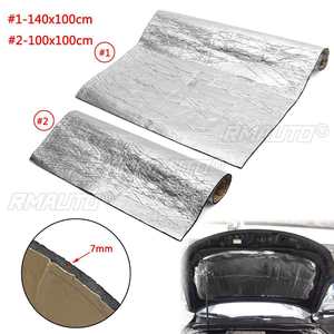 Tapis insonorisant pour voiture 140/100x100cm 7mm, isolation phonique pour capot moteur, pare-feu, matériau thermique en mousse d'aluminium - Product Image 2