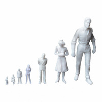 50 P/sac Mini modèle figurines miniatures blanches 1:50/75/100/150/200 modèles architecturaux à l'échelle humaine modèle ABS peuples en plastique