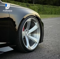 Jantes en alliage forgées sur mesure DJJ, finition argent brossé concave, 17, 18, 19, 20, 21, 22 pouces, 5x112 pour Audi B9 RS4 C8 RS7 8Y RS3 A4 A5 A6