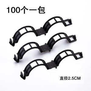 Clips de soutien pour vignes en plastique noir <span class=keywords><strong>HOJI</strong></span>, taille 1/4 pouce, pour suspendre les semis et les branches, accessoires de jardinage - Product Image 4