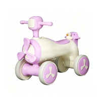 Voiture à pédales en plastique pour enfants Hebei, avion à quatre roues, trottinette pour tout-petits avec lumières et musique pour les enfants de 1 à 3 ans